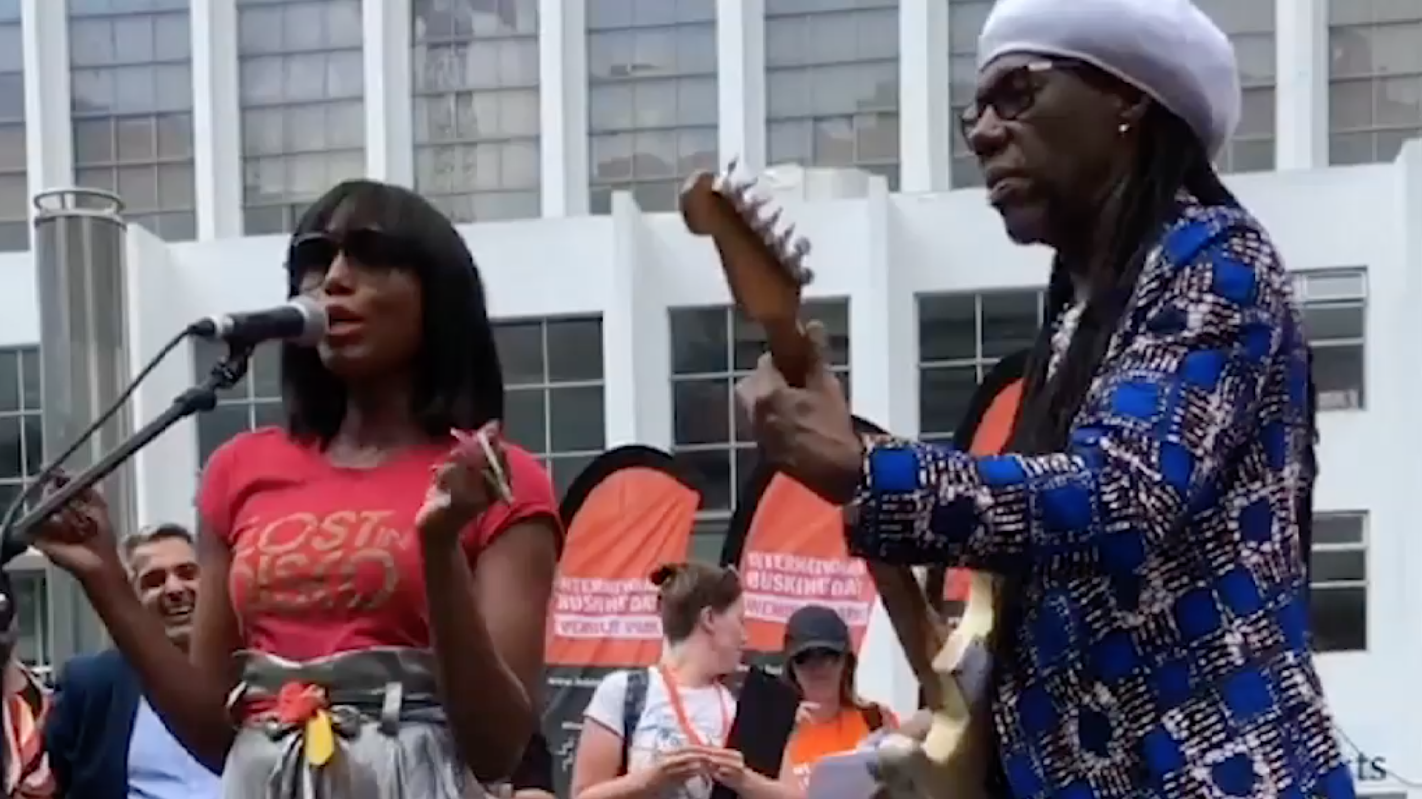 Nile Rodgers Folami International Busking Day Lost In Disco T-shirt