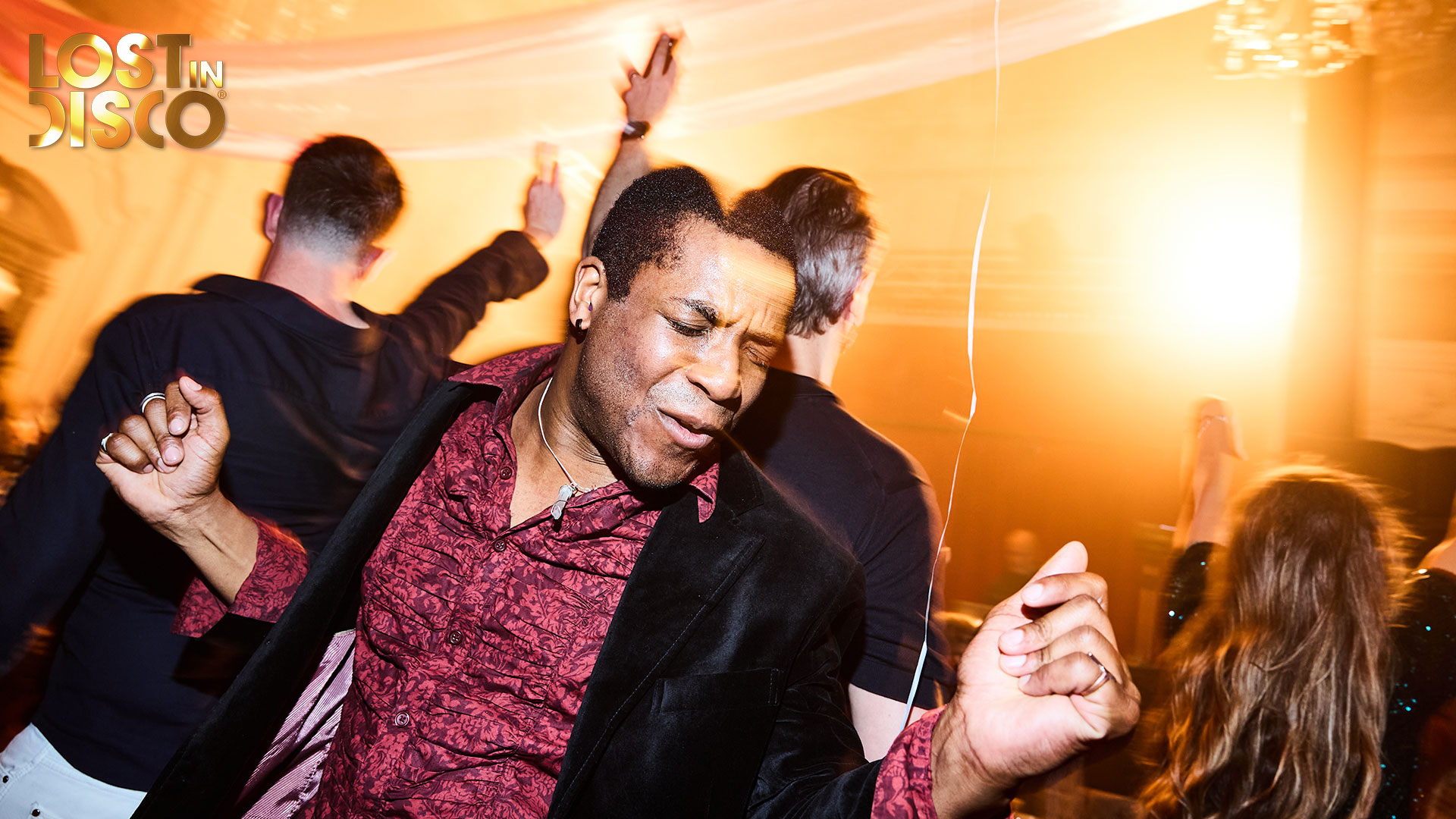 Lost-In-Disco-March-2025-6 Lost In Disco, London's greatest night of classic 70s disco, in March 2025 featuring Chic vocalist Folami, DJs Jason Regan and Jonnie Blackburn, and dance performance from The Meyer Dancers