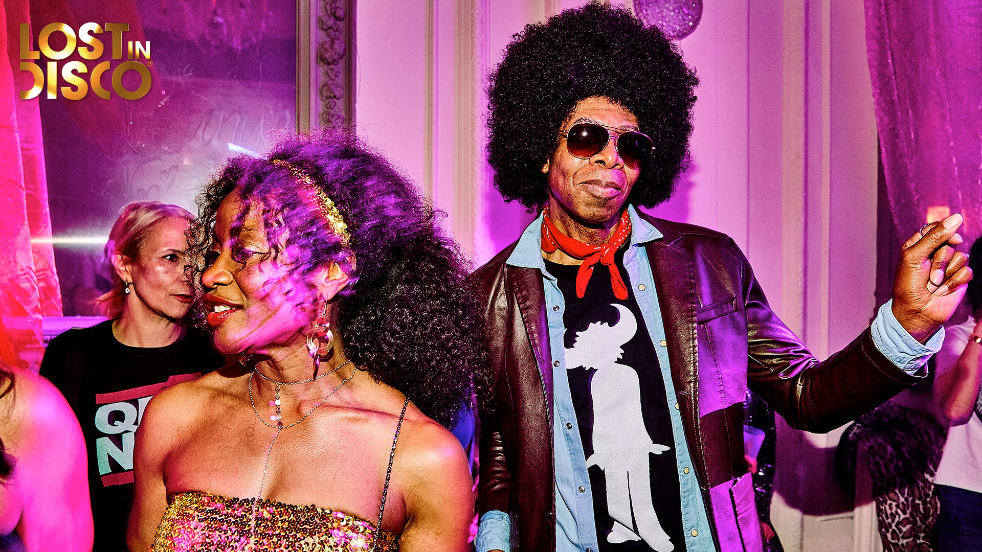 Lost-In-Disco-March-2025-7 Lost In DiscLost In Disco, London's greatest night of classic 70s disco, in March 2025 featuring Chic vocalist Folami, DJs Jason Regan and Jonnie Blackburn, and dance performance from The Meyer Dancers